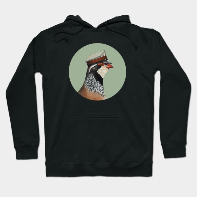 Red-legged partridge Hoodie by Mikhail Vedernikov